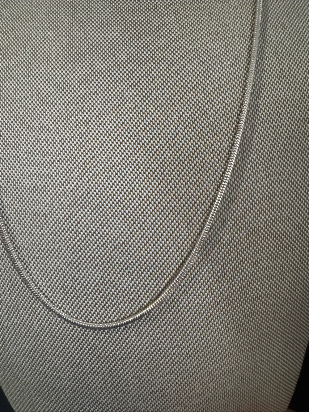 Classic Silver Snake Chain Necklace - Elegant Women’s Jewelry - Picture 2 of 3